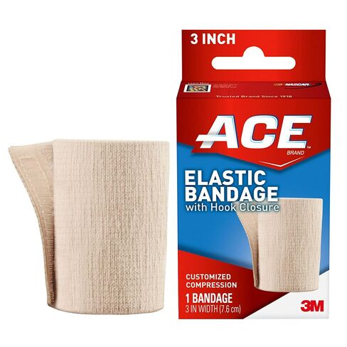 ACE Brand 3 inch Elastic Bandage with Hook Closure, 2-Pack, Great for Elbow, Ankle, Knee & More, Provide Support to Weak, Sore Muscles & Joint, Soft Elastic Material, Quality Design (207603-SIOC) in Kuwait