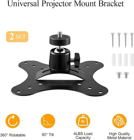 2-Pack Projector Ceiling Mount Iron Wall Mount Bracket in Kuwait