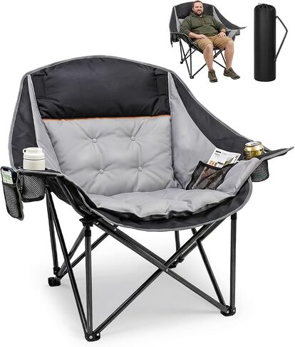 HOPERAN Oversized Camping Chairs for Adults, 500lbs Portable Lawn Chair in Kuwait