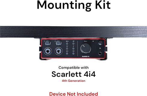 Desk Mount Kit for Focusrite Scarlett 4i4 (4th Gen) - Under Desk Mount Brackets with Reversible Clips - Secure Mounting Accessories in Kuwait