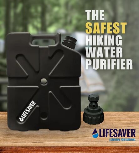 LifeSaver Black Jerrycan Replacement Pump for Outdoor Enthusiasts – Easy to Install – Keep Your Jerry Can Water Filter Ready for Emergencies – Military-Grade Water Jerry Can for Safe Drinking (1 pack) in Kuwait