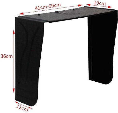 Adjustable Monitor Sun Visor Hood for 17-27 Inch Screens - Anti-Glare Display Shield - Light-Blocking Privacy Protector - Reduce Eye Strain and Enhance Viewing Comfort in Kuwait
