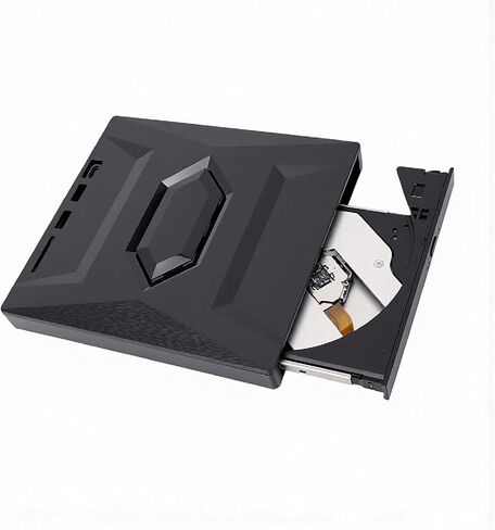 Diyeeni External Blue ray Drive, USB 3.0 Type C BD DVD CD Burner Player, Portable External Optical Drive with Dual USB Cable for Window Laptop Desktop in Kuwait