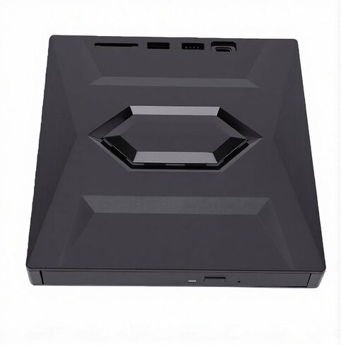Diyeeni External DVD Drive, USB 3.0 and Type C Portable CD DVD Burner Writer Reader, with USB Hub and Card Reader, for Laptop Desktop PC in Kuwait