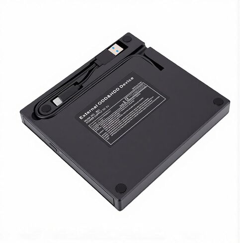 Diyeeni External DVD Drive, USB 3.0 and Type C Portable CD DVD Burner Writer Reader, with USB Hub and Card Reader, for Laptop Desktop PC in Kuwait