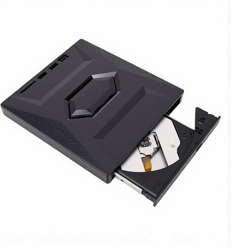 Diyeeni External Blu Drive, USB 3.0 and Type C BD DVD CD Burner Player, with Dual Ports and Cable Storage, for OS X PC Laptop in Kuwait