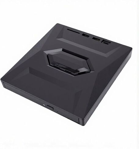 Diyeeni External Blu Drive, USB 3.0 and Type C BD DVD CD Burner Player, with Dual Ports and Cable Storage, for OS X PC Laptop in Kuwait