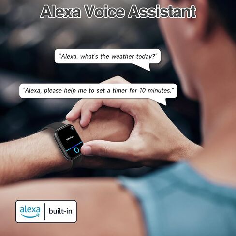Smart Watch for Women Men with Bluetooth Call, Alexa Built-in Smartwatch, 1.83"DIY Dial Fitness Watch with Sleep Heart Rate Monitor, 110+ Sport Modes, IP68 Waterproof Watch Compatible with Android iOS in Kuwait