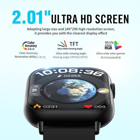 Smart Watches for Men Women, Fitness Tracker (Answer/Make Call) in Kuwait