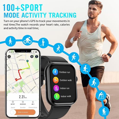 Smart Watches for Men Women, Fitness Tracker (Answer/Make Call) in Kuwait