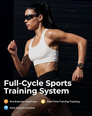 Fit Pro GPS Sports Smartwatch with Full-Cycle Training System, Heart Rate SpO2 Sleep Monitor, 100+ Sports Modes Waterproof Fitness Tracker for Running Cycling Hiking in Kuwait