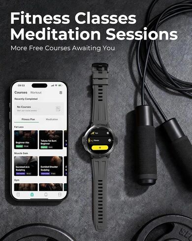 Fit Pro GPS Sports Smartwatch with Full-Cycle Training System, Heart Rate SpO2 Sleep Monitor, 100+ Sports Modes Waterproof Fitness Tracker for Running Cycling Hiking in Kuwait
