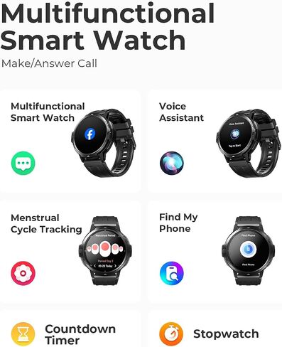 Fit Pro GPS Sports Smartwatch with Full-Cycle Training System, Heart Rate SpO2 Sleep Monitor, 100+ Sports Modes Waterproof Fitness Tracker for Running Cycling Hiking in Kuwait