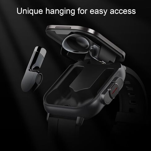 Smartwatch with Earbuds, Earbuds Watches with Silicone Band, 2.01 Inch Screen, Tracker Watch with Earbuds Inside, Support NFC, IP67, Charging in Kuwait