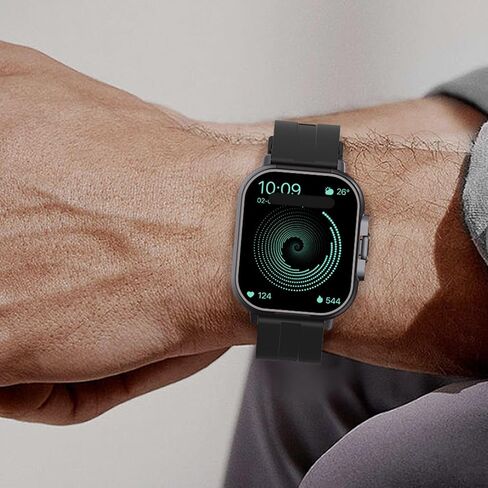 Smartwatch with Earbuds, Earbuds Watches with Silicone Band, 2.01 Inch Screen, Tracker Watch with Earbuds Inside, Support NFC, IP67, Charging in Kuwait