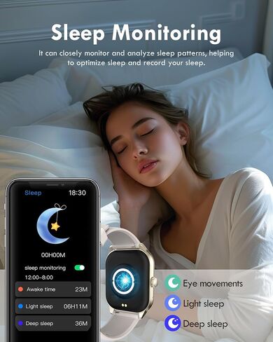 Smartwatch for Men Women, 2.01" Bluetooth Calling Fitness Tracker in Kuwait