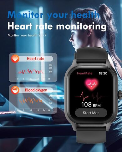Smartwatch for Men Women, 2.01" Bluetooth Calling Fitness Tracker in Kuwait