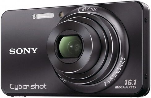 Sony Cyber-Shot DSC-W570 16.1 MP Digital Still Camera with Carl Zeiss Vario-Tessar 5x Wide-Angle Optical Zoom Lens and 2.7-inch LCD (Black) (OLD MODEL) in Kuwait