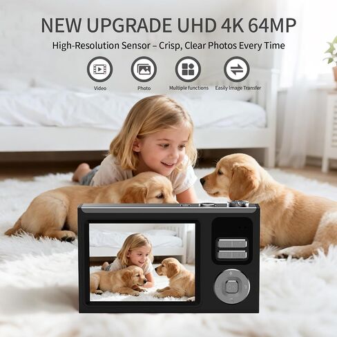 Digital Camera for Kids & Beginners 64GB SD Point and Shoot Digital Cameras in Kuwait