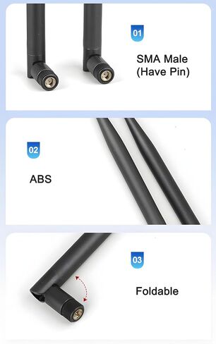YEOIZO Backup Camera Antenna, SMA Male, 2-Pack in Kuwait