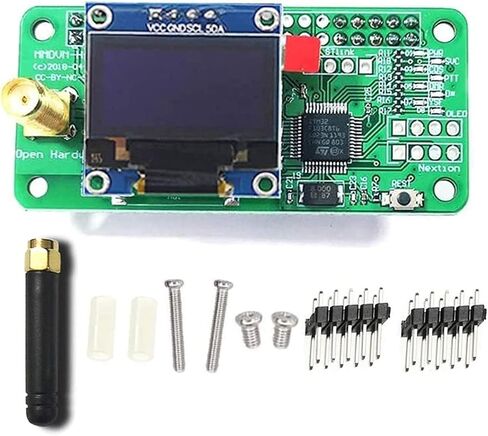 MMDVM Hotspot Spot Radio Station+ Antenna + OLED with Screen Support P25 DMR YSF D-Star UHF Expansion Board WiFi Digital Voice Modem Suitable for Raspberry Pi-Zero W, Pi 3, Pi 3B+ in Kuwait