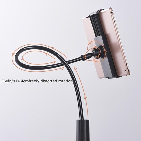 Phone Holder for Bed and Desk, Gooseneck Clip 360 Adjustable Rotation Phone Stand,Hands Free Lazy Long Arm Clamp Bracket in Kuwait