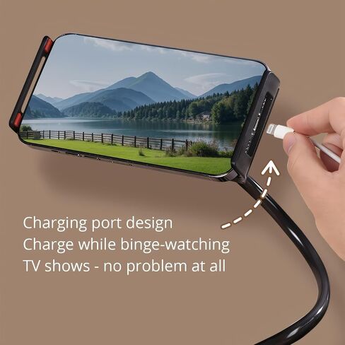 Phone Holder for Bed and Desk, Gooseneck Clip 360 Adjustable Rotation Phone Stand,Hands Free Lazy Long Arm Clamp Bracket in Kuwait