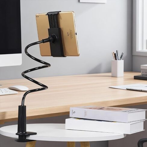 Phone Holder for Bed and Desk, Gooseneck Clip 360 Adjustable Rotation Phone Stand,Hands Free Lazy Long Arm Clamp Bracket in Kuwait