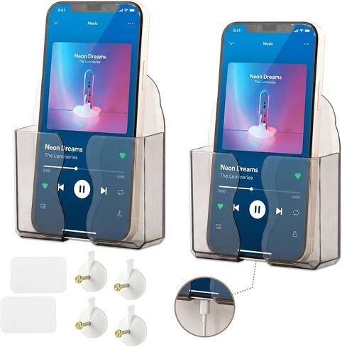 2pack Wall Mounted Phone Holder with Self Adhesive,Phone Holder for RV in Kuwait