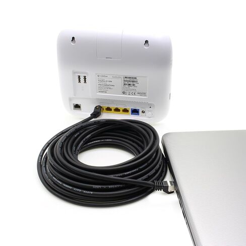 1aTTack.de Cat.7 Patch Cable Set S/FTP (PiMF) Ethernet LAN Network Cables 10 Gigabit/s High Speed 600 MHz with Locking Protection Halogen-Free (LSZH) Schwarz - 10 Pieces 5m in Kuwait