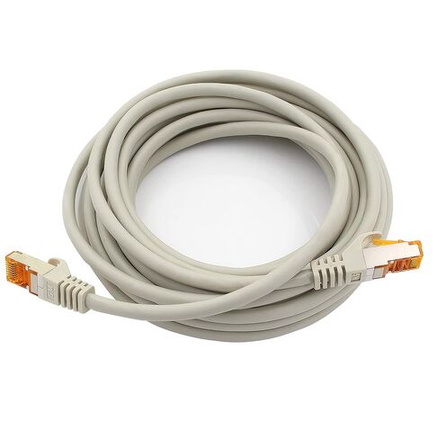 1aTTack.de Cat.7 ethernet Cable 5m - Grey - 1 Piece - Cat7 LAN Network 10GBASE-T - 10000 Mbps (Sftp Pimf) Double Shielded patchcable RJ45 Plug Cat.6a in Saudi Arabia