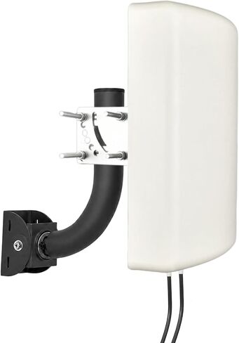 2x2 MIMO 10dBi High Gain Directional Panel Antenna 4G LTE/5G Antenna Outdoor 700-3800MHz for Routers, Modems, Gateways, Fixed Wireless Access – SMA Male 6.56ft RG58U Cables+RP-SMA Male Adapter in Saudi Arabia