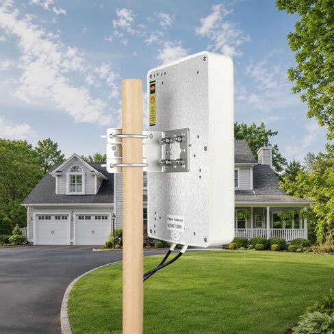 2x2 MIMO 10dBi High Gain Directional Panel Antenna 4G LTE/5G Antenna Outdoor 700-3800MHz for Routers, Modems, Gateways, Fixed Wireless Access – SMA Male 6.56ft RG58U Cables+RP-SMA Male Adapter in Saudi Arabia