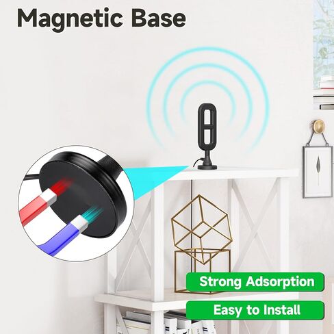 Superbat 4G LTE External Magnetic Antenna Omni Directional 8dBi SMA Male Antenna for AT&T Verizon T-Mobile Cellular Router Modem Extended Receiver Stealth Cam etc. in Saudi Arabia