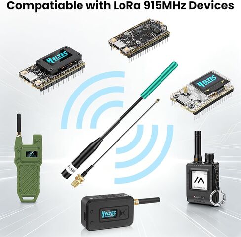 915MHz LoRa Antenna, Whip Antenna 20cm, Meshtastic 10dBi Gain, Green in Kuwait