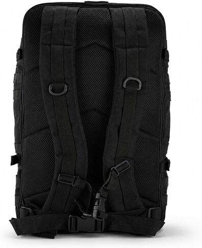 Large Black Tactical Backpack for Men, 40L/50L Expandable Military Rucksack in Saudi Arabia