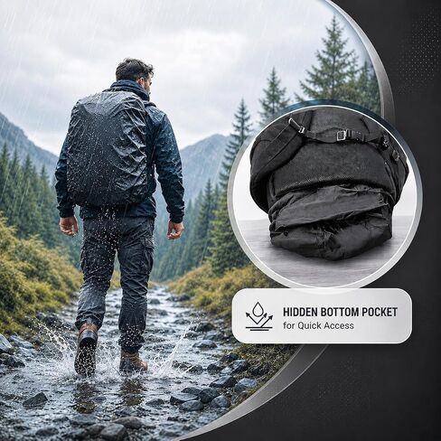 Large Black Tactical Backpack for Men, 40L/50L Expandable Military Rucksack in Saudi Arabia
