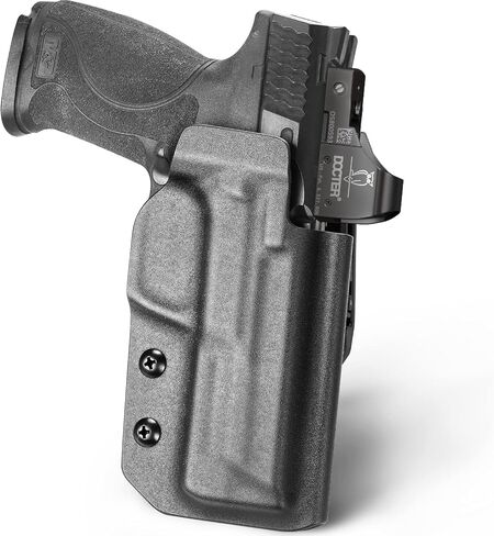 OWB Kydex Holster for S&W M&P 9MM/.40 M2.0 Full Size & Compact, Red Dot Compatible, Right Hand, Outside Waistband Concealed Carry in Kuwait