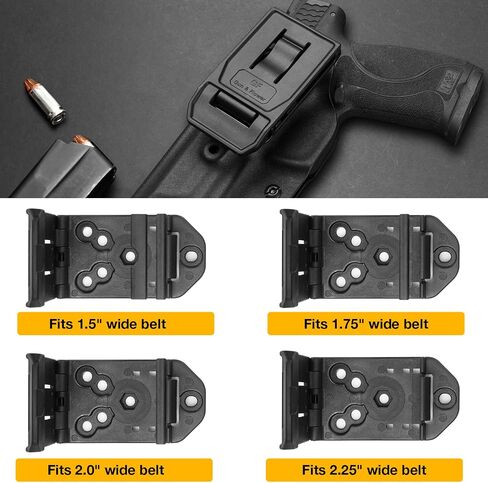 OWB Kydex Holster for S&W M&P 9MM/.40 M2.0 Full Size & Compact, Red Dot Compatible, Right Hand, Outside Waistband Concealed Carry in Kuwait