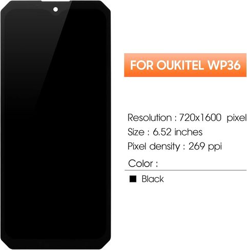 for Oukitel WP36 Screen Replacement for Oukitel WP36 LCD Display Screen Touch Digitizer Assembly Repair Parts(Android 13 Version in Kuwait