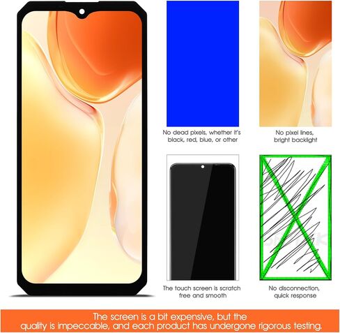 for Oukitel WP36 Screen Replacement for Oukitel WP36 LCD Display Screen Touch Digitizer Assembly Repair Parts(Android 13 Version in Kuwait