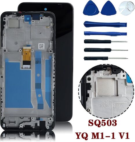 LCD Display Touch Screen Digitizer Assembly with Frame Replacement for HMD Fusion LCD Screen TA-1640 TA-1658 6.56" in Kuwait