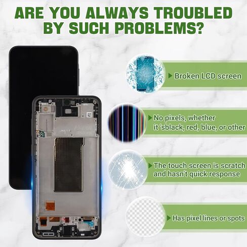 New OLED LCD Display for Galaxy A37 5G SM-A376 6.7" with Upgraded Repair Tools Kit-with Frame in Kuwait