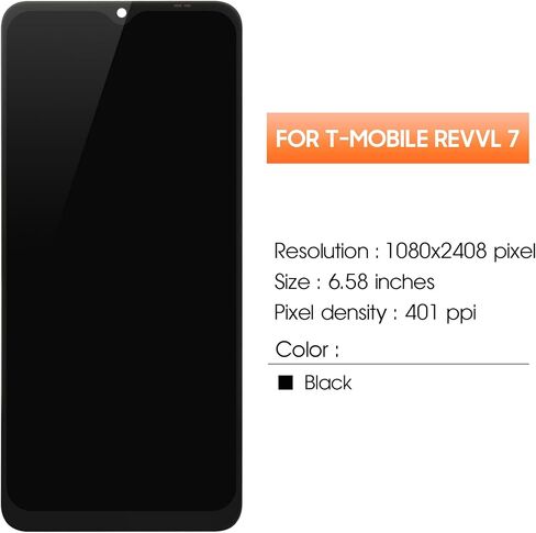 for T-Mobile Revvl 7 Screen Replacement for T-Mobile Revvl 7 LCD Display TMRV075G Digitizer Touch Screen Assembly Repair Parts in Kuwait