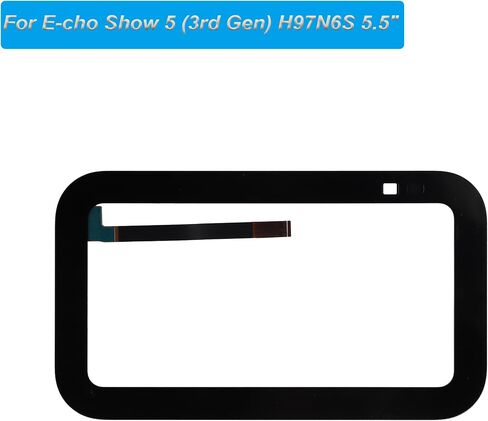 Front Glass Outer Screen Lens Replacement Compatible with Echo Show 5 (3rd Gen) H97N6S 5.5" with Tools(No Display and Touch digitizer) in Kuwait