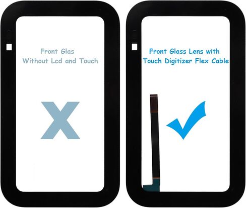 Front Glass Outer Screen Lens Replacement Compatible with Echo Show 5 (3rd Gen) H97N6S 5.5" with Tools(No Display and Touch digitizer) in Kuwait