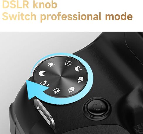 PUSOKEI 68MP 4K Digital Camera Waist Level Finder, Flip Screen Vlogging in Kuwait
