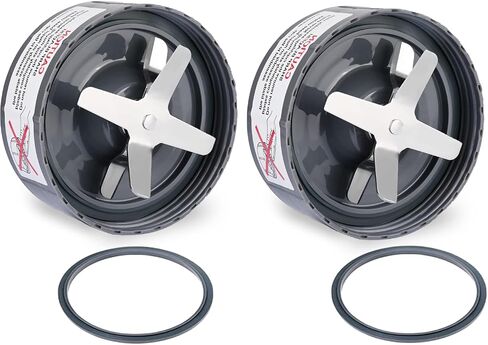 Replacement Extractor Blade for Nutri Bullet 600w/900w Blade Series - Premium Stainless Steel Blade With One Extra Silicone O-Ring Rubber Gaskets Blender Replacement Parts 2-Pack in Kuwait