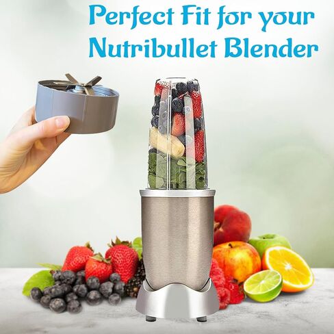 Replacement Extractor Blade for Nutri Bullet 600w/900w Blade Series - Premium Stainless Steel Blade With One Extra Silicone O-Ring Rubber Gaskets Blender Replacement Parts 2-Pack in Kuwait