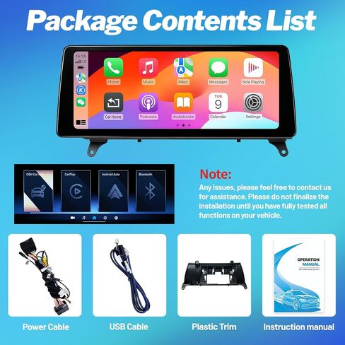 Wireless CarPlay Andriod Auto Touch Screen for BMW X5 X6 E70 E71 2011-2013 in Kuwait